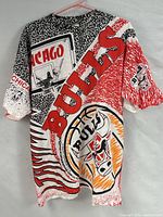 Front view showing full Chicago Bulls graphic print
