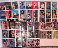 Overview of multiple sleeves showing entire set layout.