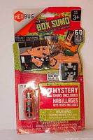 Front of sealed Hexbug Nano Box Sumo blister card showing toy and package details