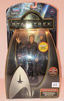 Front view of sealed Original Spock action figure on card