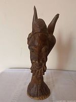 Front view showing male face, beard, overall form