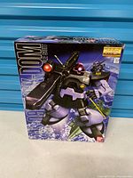 Front of boxed Bandai MG Rick-Dom model kit