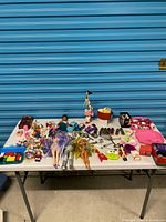 Full table view showing all mixed toys
