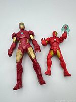 Front view of both Iron Man figures