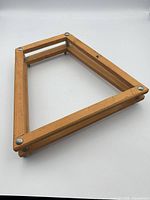 Overall view of wooden racket press