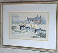 Framed print front view showing artwork, mat and frame