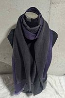 Scarf draped on mannequin showing overall appearance