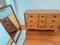 Dresser front and mirror front view