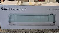 Retail box showing model name Cricut Explore Air 2 Smart Cutting Machine
