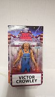 Front view of sealed NECA Toony Terrors Victor Crowley figure in blister packaging