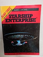 Front cover showing Star Trek The Next Generation Make A Model Starship Enterprise book