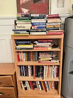 Full view of bookcase filled with books