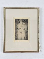 Full framed artwork showing matting and frame
