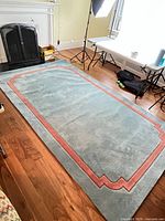 Full view of rug showing overall design and color
