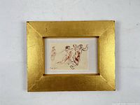 Full view of framed artwork