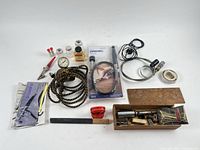 Overview of all items laid out on tabletop