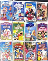 Group image of all 12 sealed VHS tapes