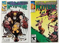 Front covers of both comic books side by side