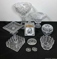 group shot of all ten glass pieces