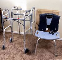 Walker, shower seat, and massager overview