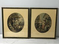 Both framed prints side by side