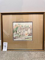 Full view of framed painting