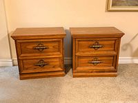 Front view of both end tables