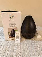 Order Spa Collection aromatherapy misting diffuser, box, adapter and lot tag visible