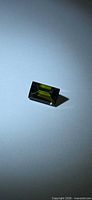 Rectangular baguette green tourmaline front view