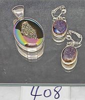 Pendant and earrings together