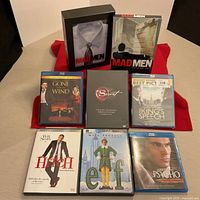 Overview of all eight Blu-ray cases and sets