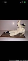 Full view of Ty Cobb porcelain figure mounted on wood base