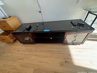 Full view of console top and front