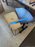 Top view of both side tables showing surfaces and sizes