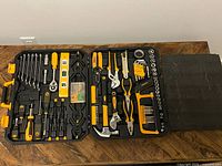 full opened DEKO tool case on table