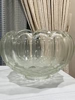 Overall view of punch bowl side profile