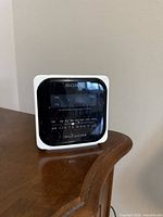 Front view of Sony Dream Machine clock radio on tabletop