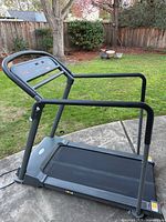 Full view of treadmill angled from front left