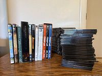 Left side showing identified DVD and game titles