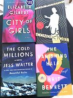 Group shot of all four hardcover novels