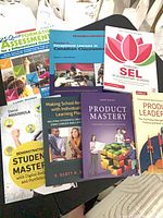 Group shot of all seven books