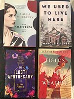 All four hardcover novels front covers visible