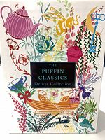 Front of slipcase showing Puffin Classics Deluxe Collection artwork