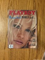 Front cover showing Pamela Anderson and issue details