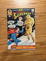 Front cover of Superman #238 showing artwork, price, issue number