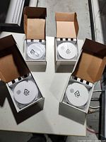 Four detectors in open boxes, factory-wrapped