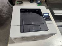 Top view showing output tray and control panel