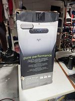 Front of Vornado air purifier retail box showing product image and branding