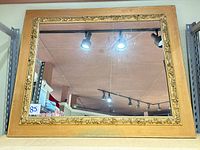 Front view showing full mirror and frame