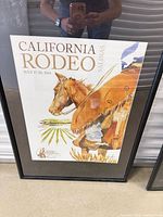 Full view of framed California Rodeo Salinas 2014 poster
